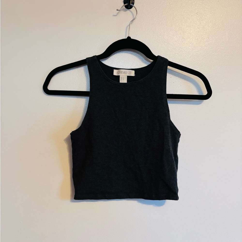 Forever 21 great high neck tank crop top size small